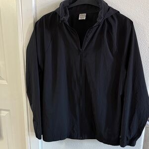 PINK Victoria's Secret Sleek Black Windbreaker